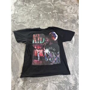 Vintage Kid‎ Cudi Insano World Tour Moon Man Graphic T-Shirt Black Cotton Men's